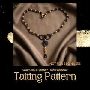 FREE Ankaras & Celtic Tatting Lace Neckalce Pattern | Needle & Shuttle Tatting PDF