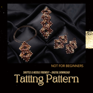 FREE Lace Jewelry Set Tatting Pattern PDF | Needle & Shuttle Tutorial | Original Design 2019 (Copy)