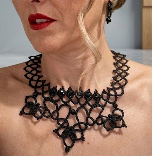 Victorian Black Tatting Lace Choker | Elegant Gothic Lace Necklace | Handmade Everyday Statement Jewelry | Signature Essentials Collection - Image 9
