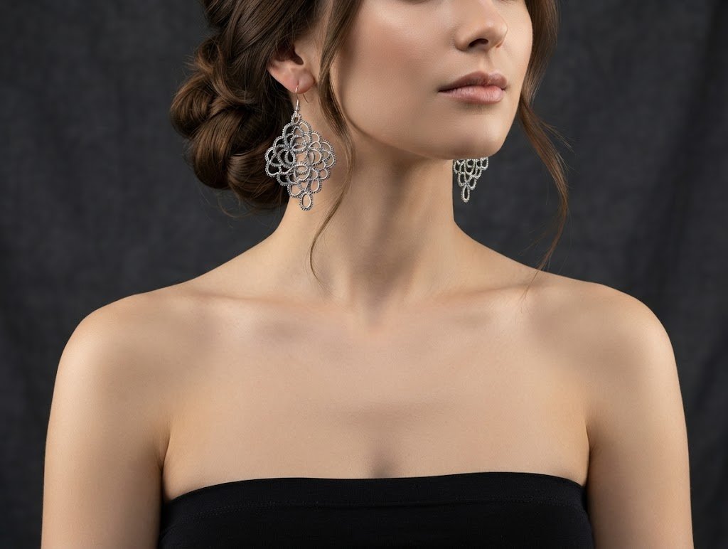 Tatting Lace Earrings Pattern | Statement Earrings PDF | Lace Jewelry Pattern | Design 2025 | Not for Beginners - Image 4