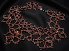 3-in-1 Tatting Lace Necklace Pattern PDF | Beaded & Unbeaded Necklace | Shuttle & Needle Tatting | Digital Download - Image 4