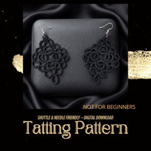 Tatting Lace Earrings Pattern | Statement Earrings PDF | Lace Jewelry Pattern | Design 2025 | Not for Beginners