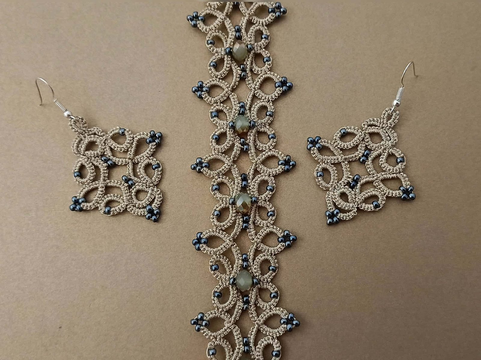 4-in-1 Tatting Lace Jewelry Pattern Set – Advanced Chokers, Bracelet, Earrings & Ring | Lace Design 2025 | Not for Beginners - Image 17