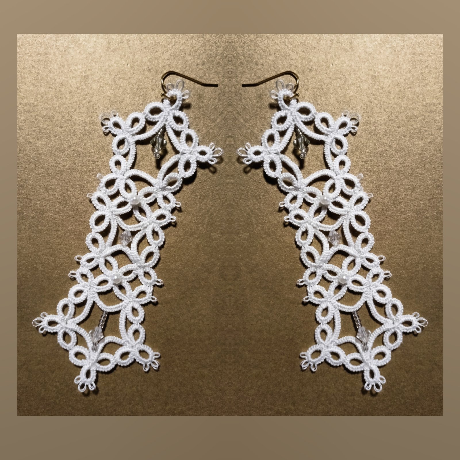 3-in-1 Tatting Lace Earrings Collection | Advanced Shuttle & Needle Pattern | Mix & Match Bridal Designs | Original 2023 Design - Image 12