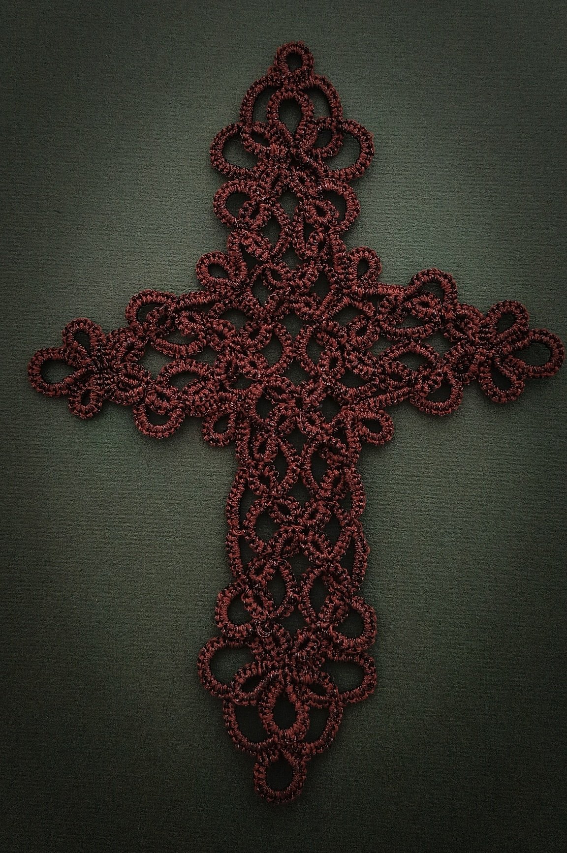 Eternal Cross Tatting Lace Pattern | 6-in-1 Christian Cross Ornament | Needle & Shuttle Tatting Pattern | Original 2026 Design - Image 4