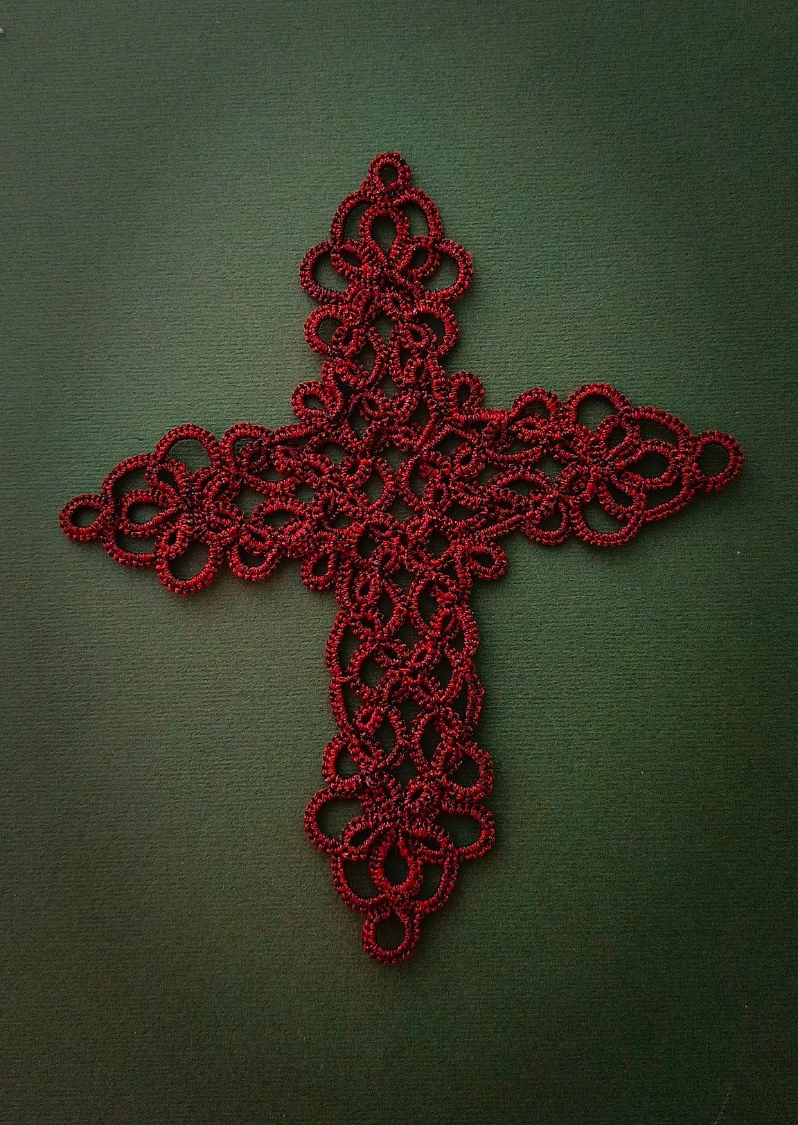 Eternal Cross Tatting Lace Pattern | 6-in-1 Christian Cross Ornament | Needle & Shuttle Tatting Pattern | Original 2026 Design - Image 5
