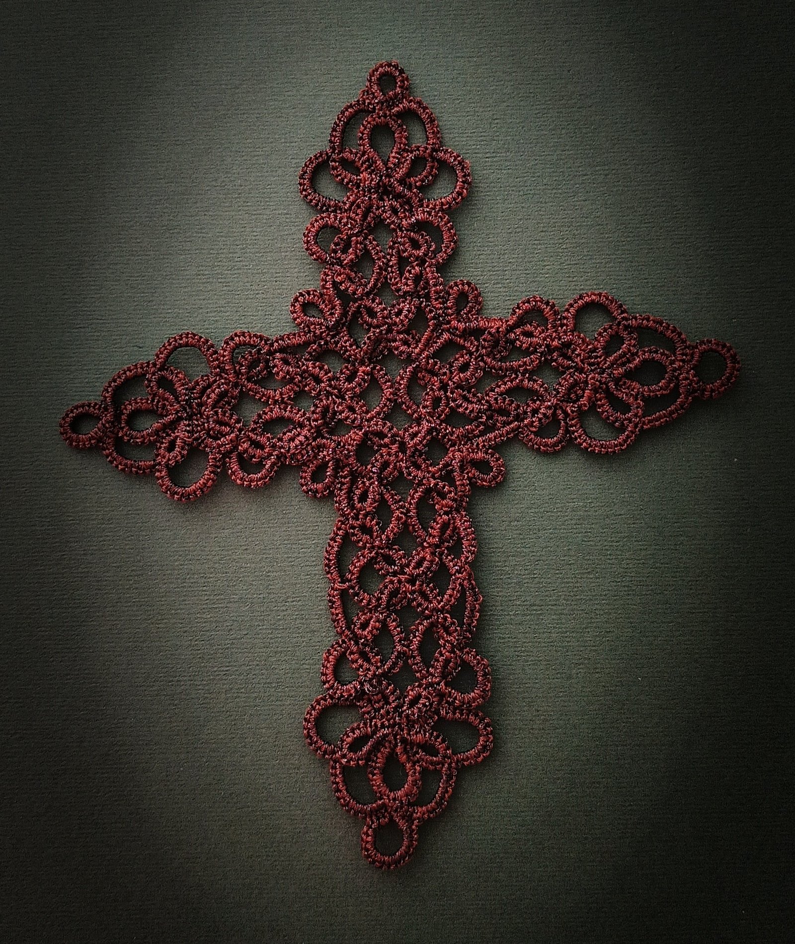 Eternal Cross Tatting Lace Pattern | 6-in-1 Christian Cross Ornament | Needle & Shuttle Tatting Pattern | Original 2026 Design - Image 7